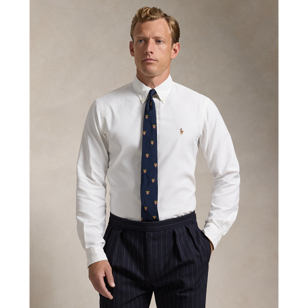 Ralph lauren white oxford shirt mens clearance