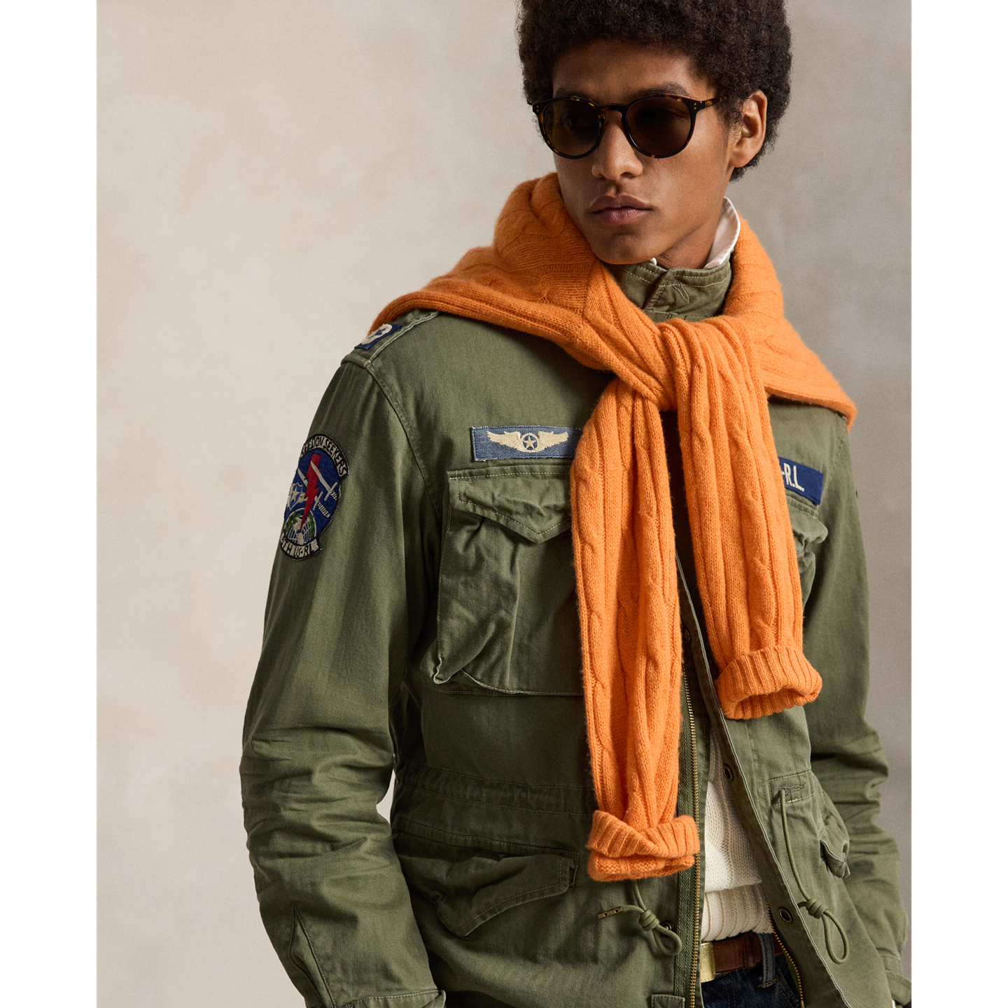 Мужская куртка Ralph Lauren The Iconic Field, цвет: Оливковый — фото 3