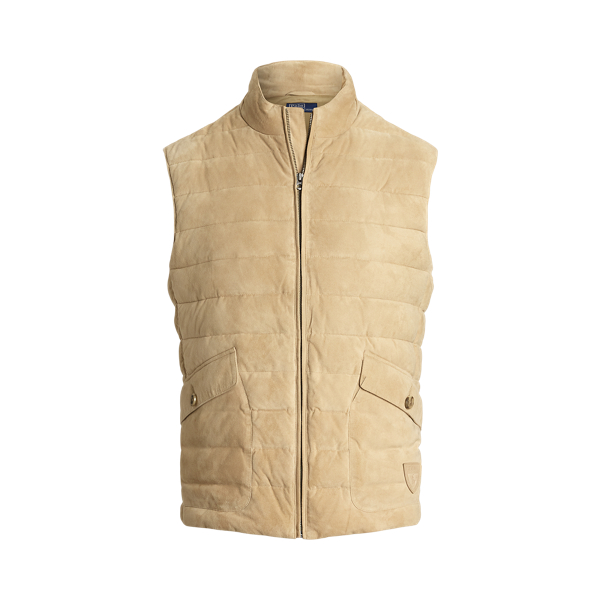 Ralph lauren suede vest hot sale