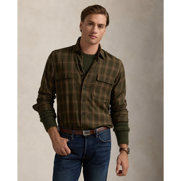 Classic Fit Plaid Twill Workshirt