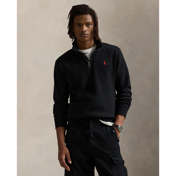 Ralph lauren half zip sweatshirt grey on sale