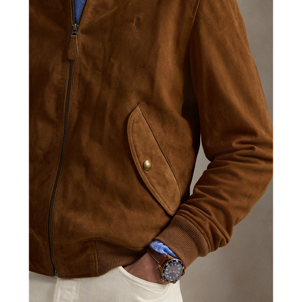 Suede Bomber Jacket