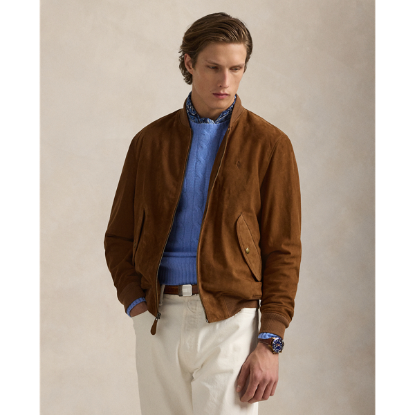 Suede Bomber Jacket