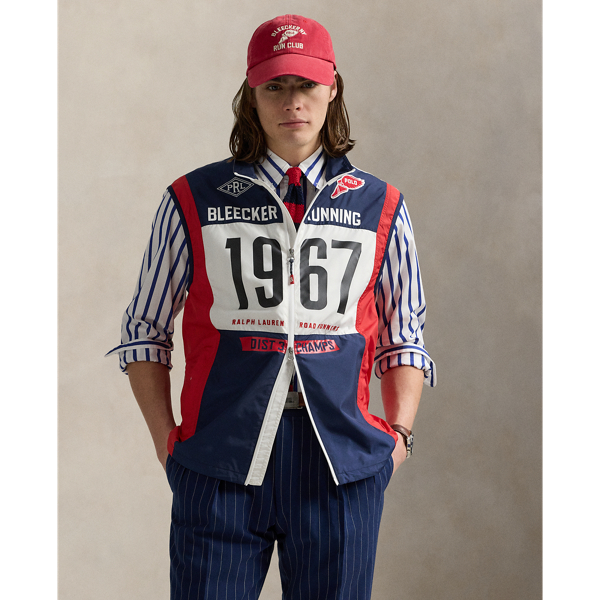 Newport Navy Multi Ripstop Graphic Gilet Polo Ralph Lauren 1