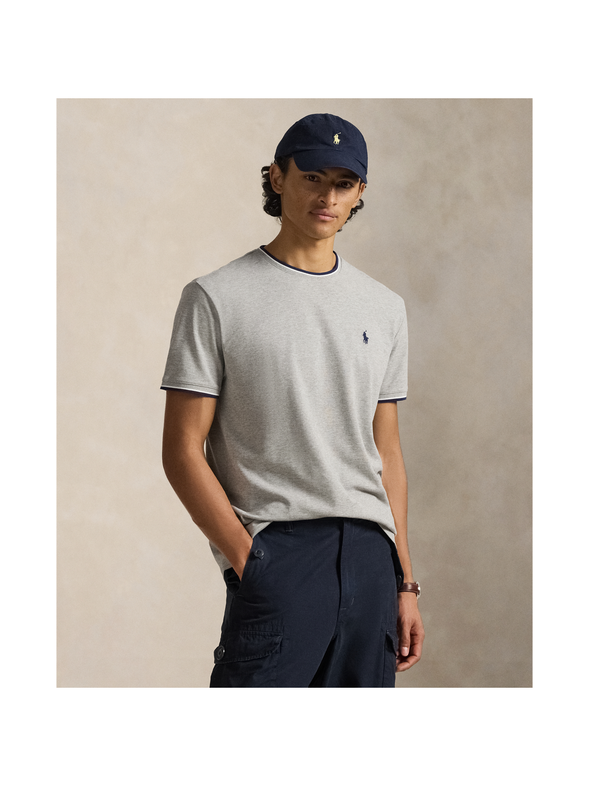 Мужские футболки Ralph Lauren Classic Fit Stretch Mesh T-Shirt — фото 5