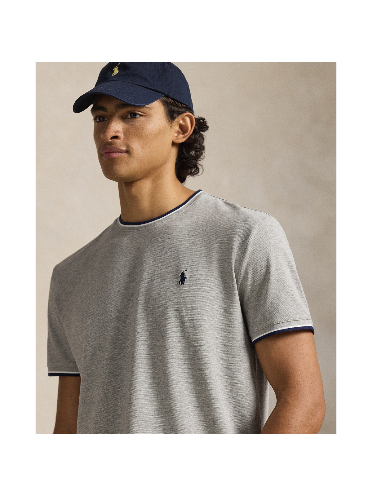 Мужские футболки Ralph Lauren Classic Fit Stretch Mesh T-Shirt — фото 3