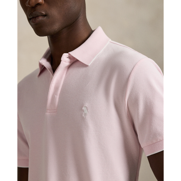 Garden Pink/White Custom Slim Fit Stretch Oxford Mesh Polo Polo Ralph Lauren 6