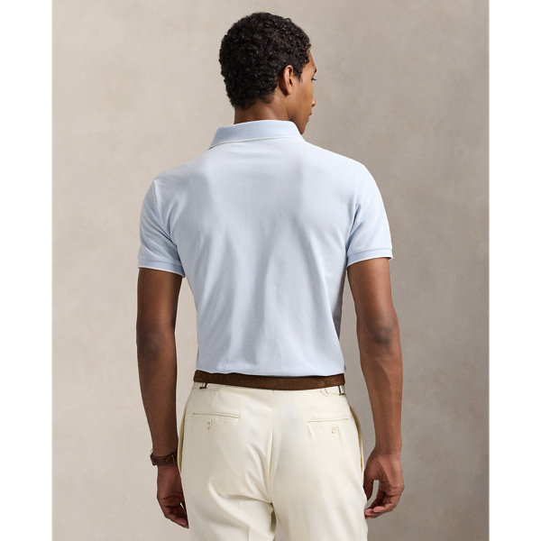 Custom Slim Fit Stretch Oxford Mesh Polo