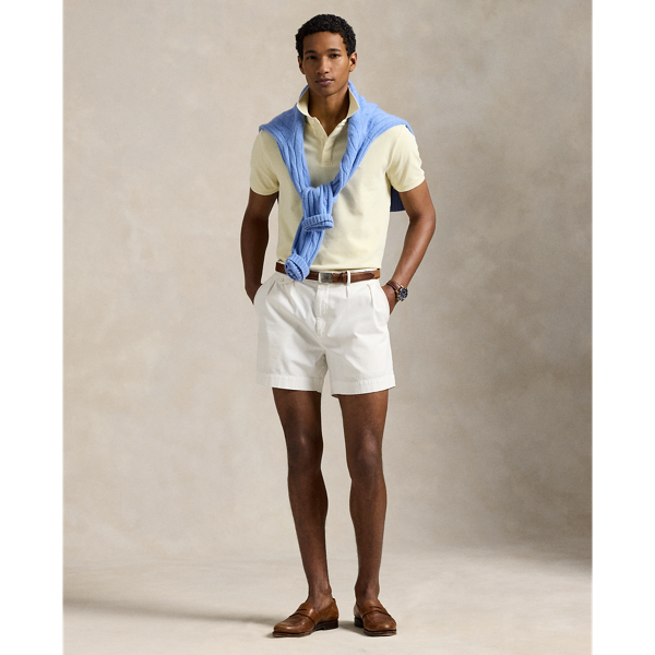 Custom Slim Fit Stretch Oxford Mesh Polo