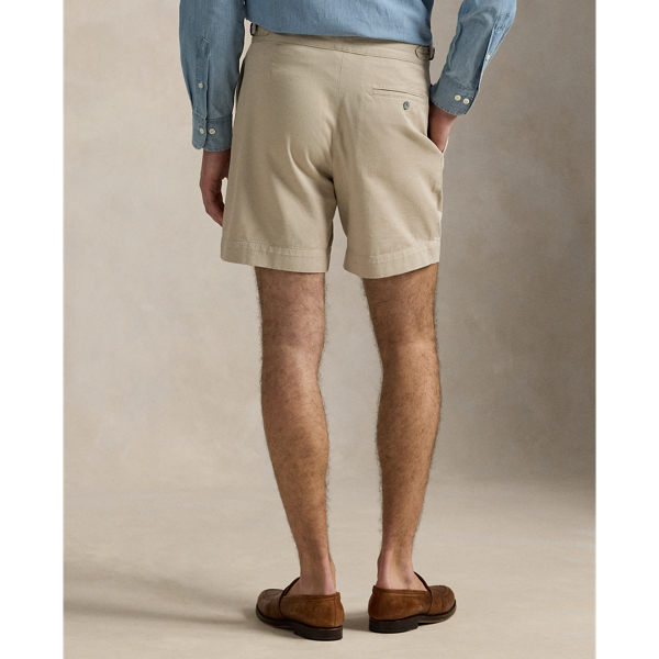 7-Inch Relaxed Fit Pleated Twill Short