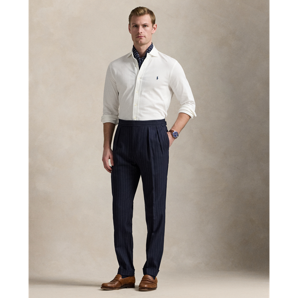 Honeycomb-Knit Shirt Polo Ralph Lauren in Wei&szlig; 4
