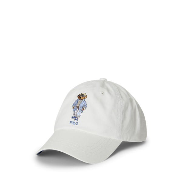 【未使用品】Polo Bear by Ralph Lauren ホワイトキャップ Polo ベア コットン ツイル ボール キャップ