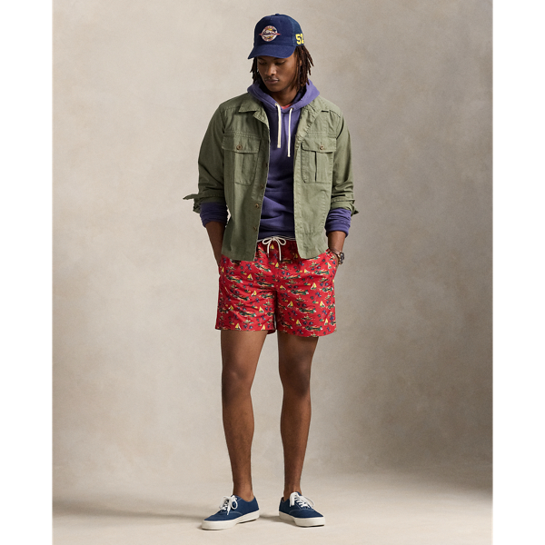 Island Scenic Red 14.5 cm Traveller Classic Swimming Trunk Polo Ralph Lauren 1
