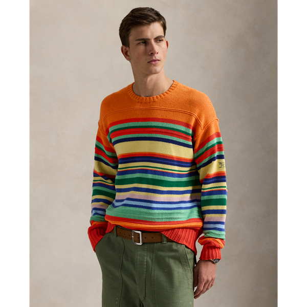 Striped Cotton-Blend Jumper