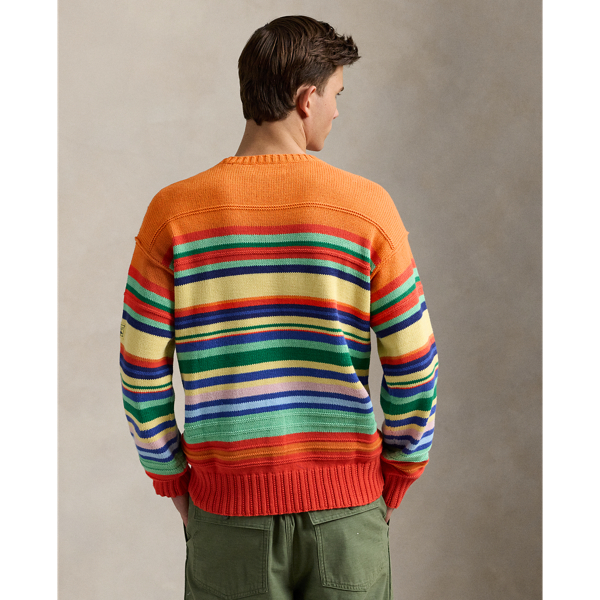 Striped Cotton-Blend Jumper