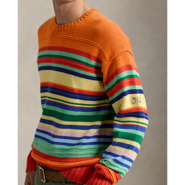 Striped Cotton-Blend Jumper