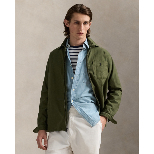 Garment-Dyed Oxford Overshirt