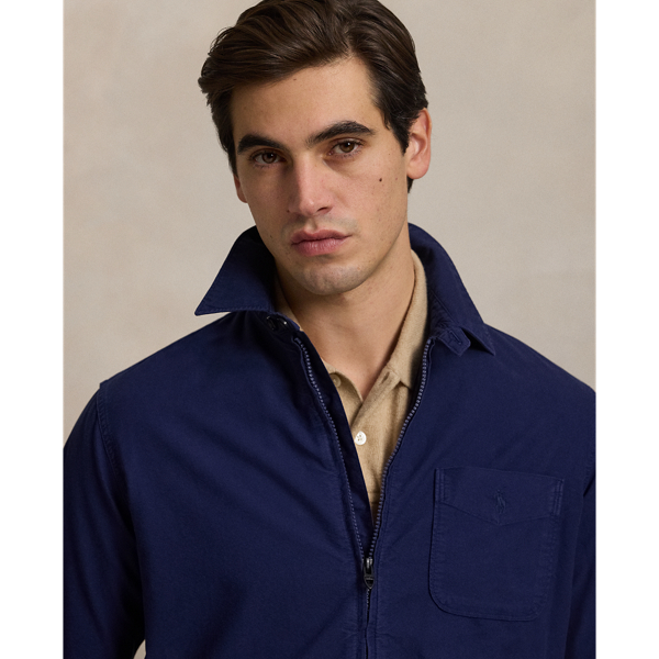 Garment-Dyed Oxford Overshirt