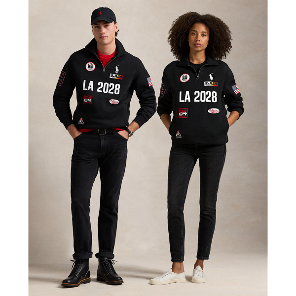 LA28 Olympic Fleece Collared Sweatshirt 