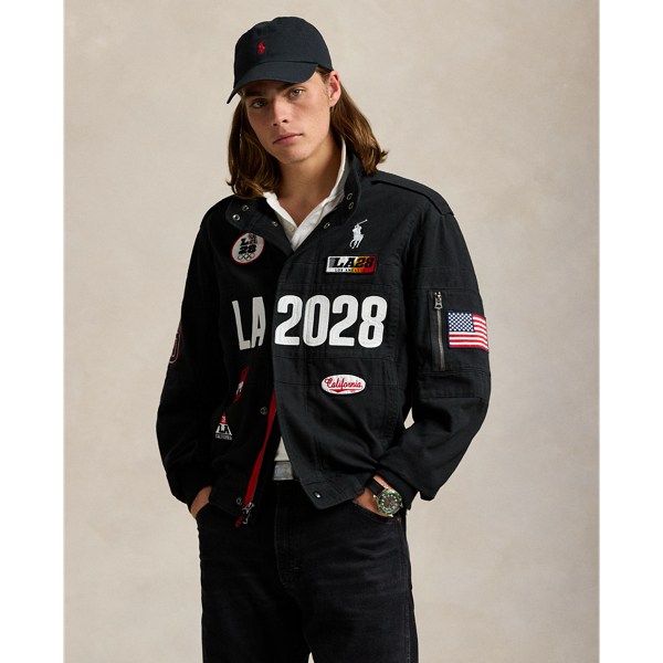LA28 Olympic Canvas Racing Jacket