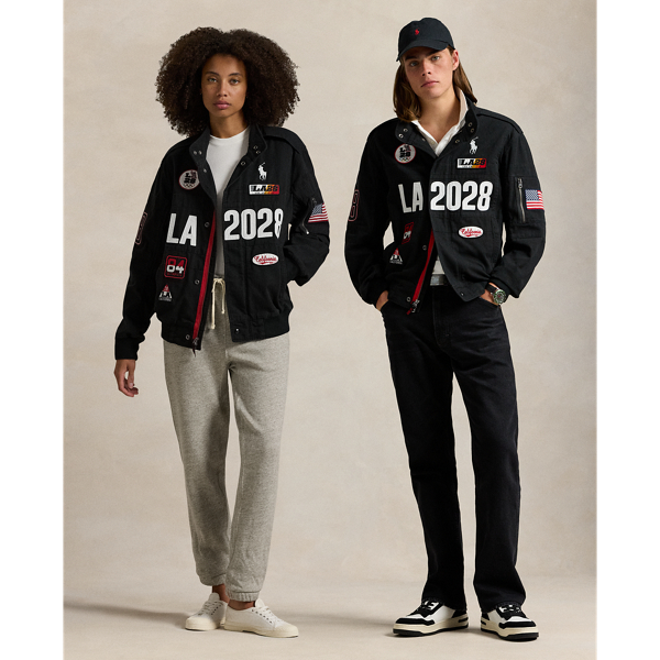 LA28 Olympic Canvas Racing Jacket