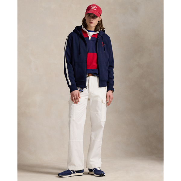 Logo Double-Knit Mesh Hoodie