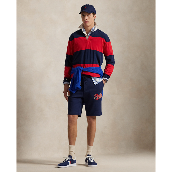 Cruise Navy 9-Inch Logo Double-Knit Short Polo Ralph Lauren 1