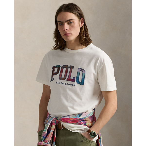Nevis Classic Fit Madras-Logo Jersey T-Shirt Polo Ralph Lauren 1