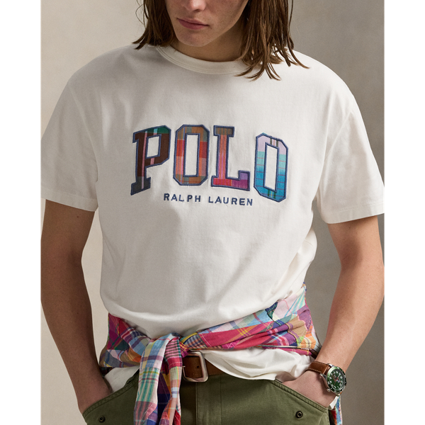 Nevis Classic Fit Madras-Logo Jersey T-Shirt Polo Ralph Lauren 6