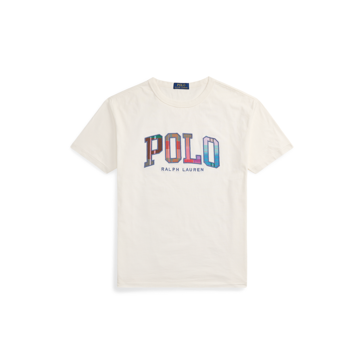 Tシャツ・カットソー RALPH LAUREN Classic Fit Madras Logo Jersey T-Shirt Classic Fit Madras-Logo Jersey T-Shirt