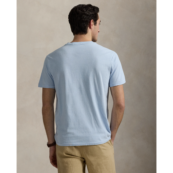 Standard Fit Cotton-Linen Pocket T-Shirt
