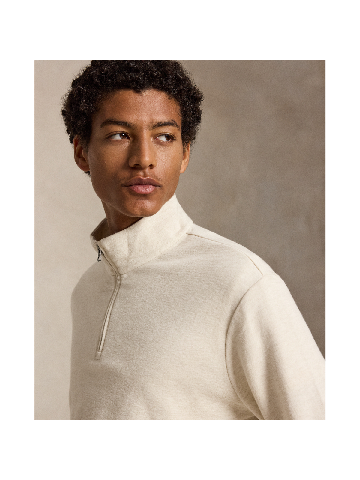 Мужские свитеры Ralph Lauren Textured Quarter-Zip Pullover — фото 3