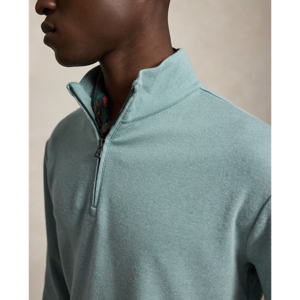 Greenscape/Nevis Textured Quarter-Zip Pullover Polo Ralph Lauren 6