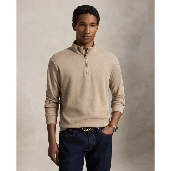 Textured Quarter-Zip Pullover