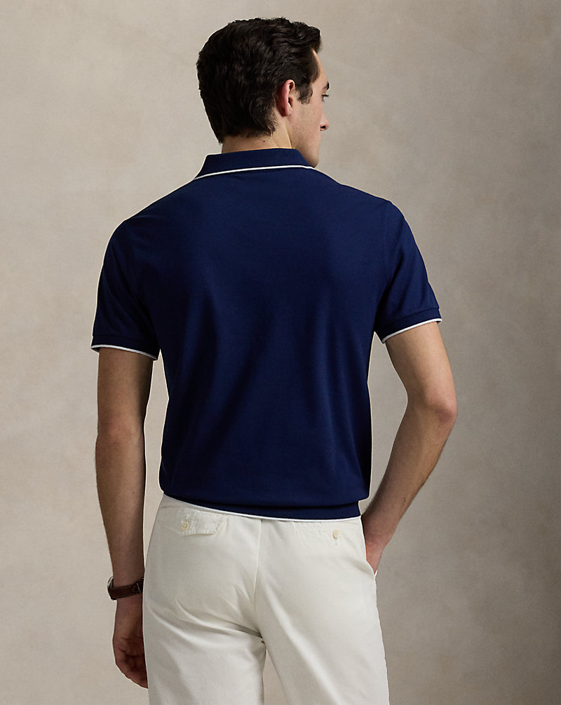 Jacquard Mesh Polo Shirt for Men | Ralph Lauren® QA Jacquard Mesh Polo Shirt for Men | Ralph Lauren® QA