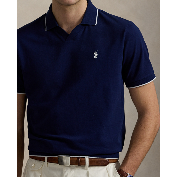 Jacquard Mesh Polo Shirt for Men | Ralph Lauren® BO