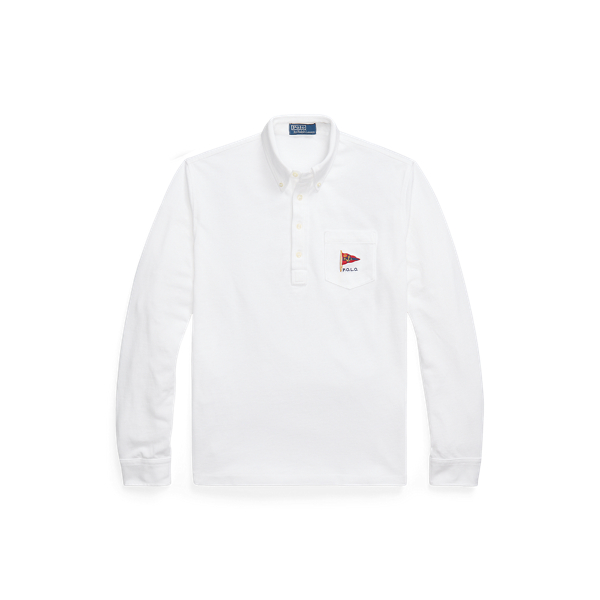 Classic Fit Nautical Mesh Polo Shirt