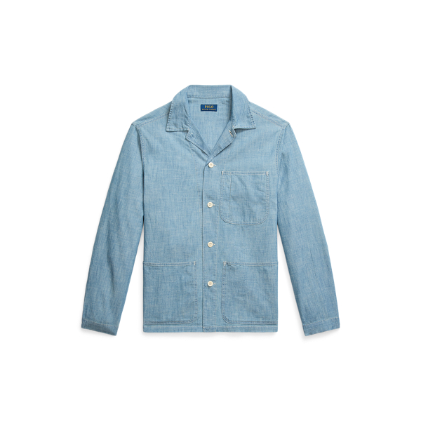 Chambray-Hemd in Indigo