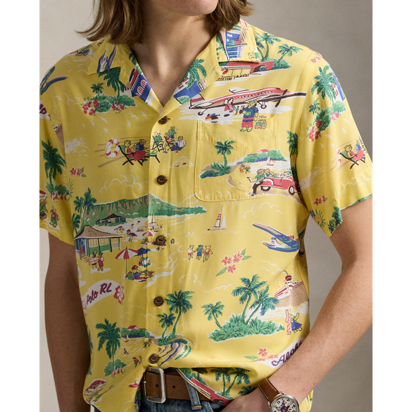 【Polo Ralph Lauren】フローラル キャンプシャツ Polo Ralph Lauren Floral Cotton Camp Shirt Classic Fit Check