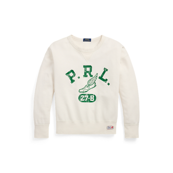 Vintage Fit Graphic Collared Sweatshirt
