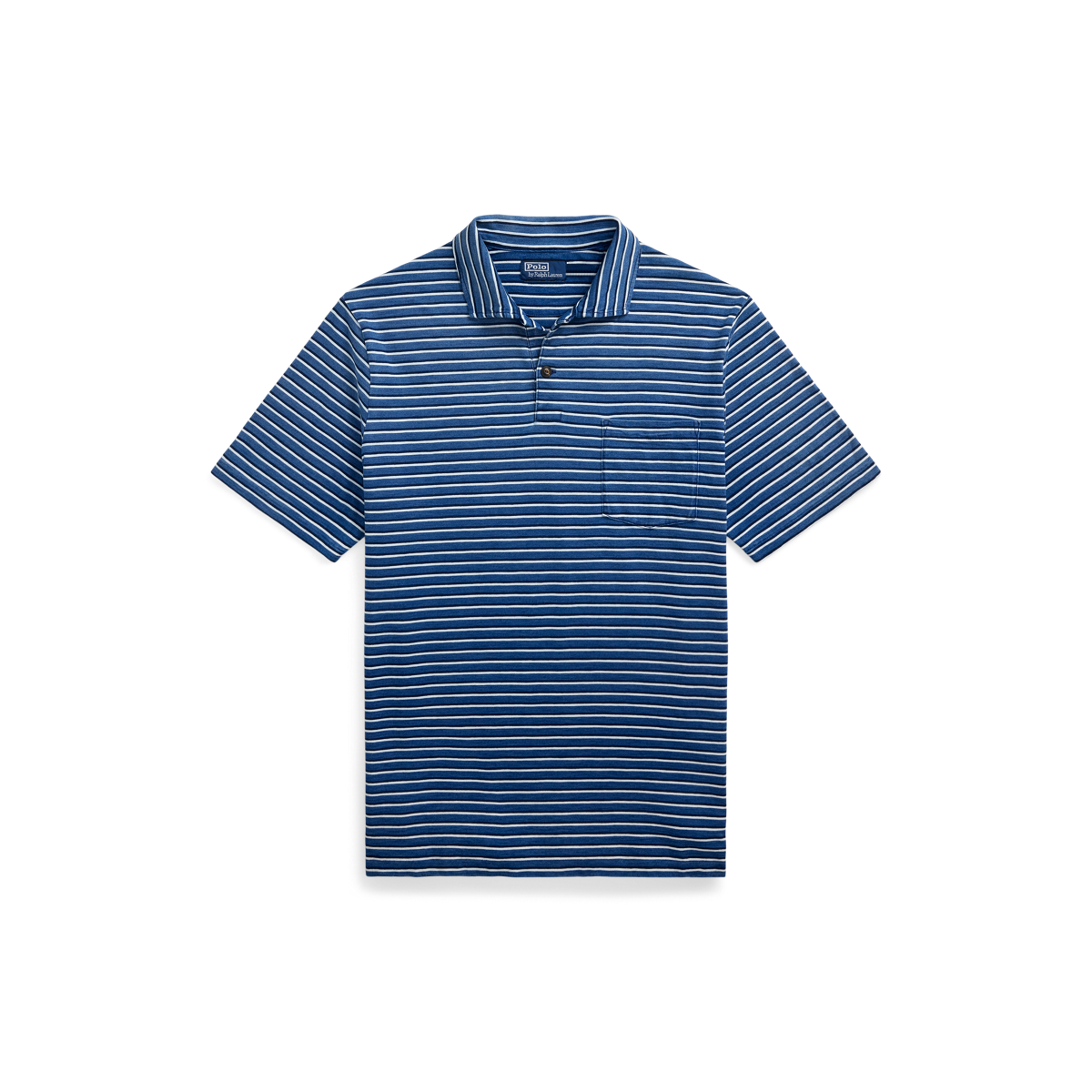 Classic Fit Striped Jersey Polo Shirt
