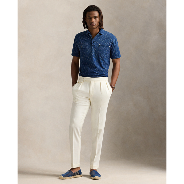 Classic Fit Indigo Jersey Polo Shirt