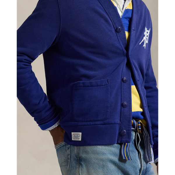 Rowing-Patch Fleece Cardigan