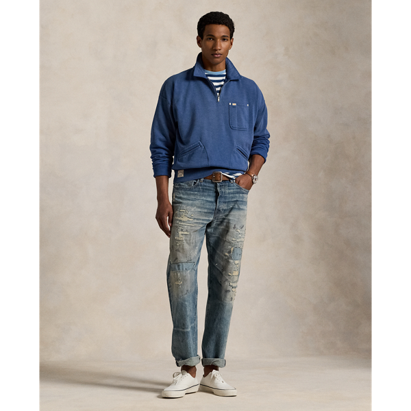 Vintage Fit Fleece Pocket Sweatshirt