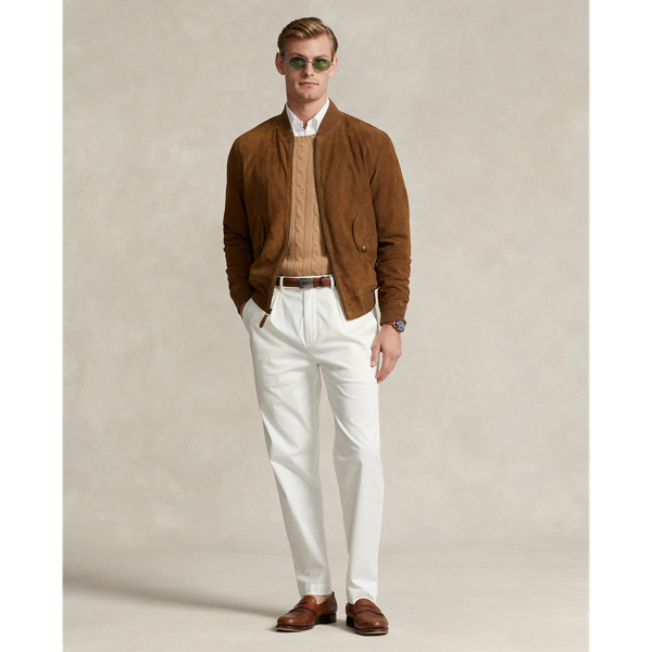 Suede Flight Jacket Polo Ralph Lauren en Marron campagnard 4