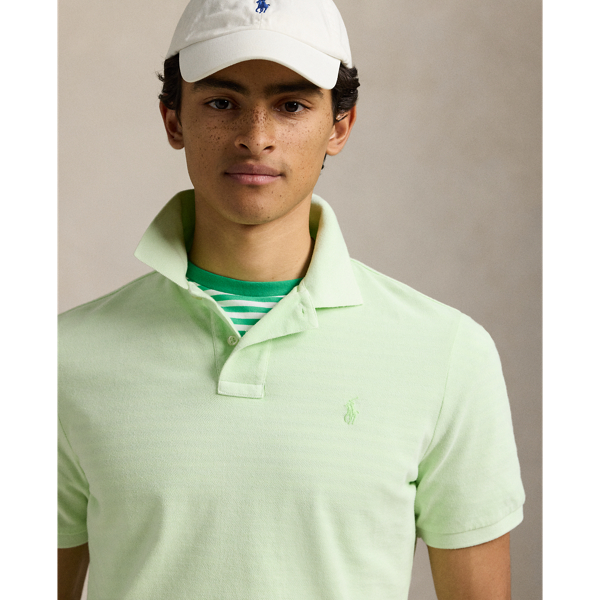 Polo Classic Fit en piqu&eacute; teint Polo Ralph Lauren en Feuille 6