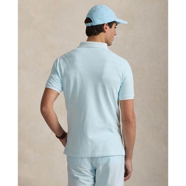 Mineralgef&auml;rbtes Classic-Fit Poloshirt Polo Ralph Lauren in Himmel 5