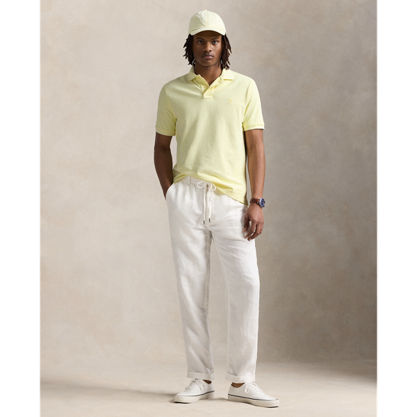 Lime Classic Fit Mineral-Dyed Mesh Polo Shirt Polo Ralph Lauren 4