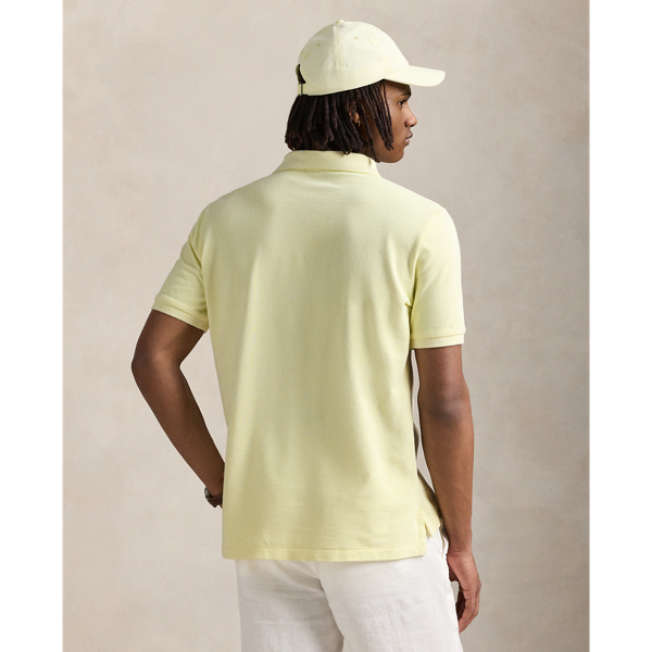 Lime Classic Fit Mineral-Dyed Mesh Polo Shirt Polo Ralph Lauren 5