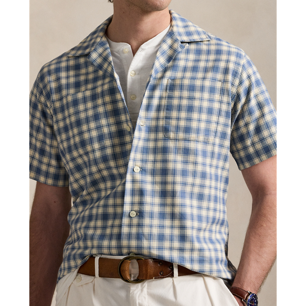 Classic Fit Plaid Oxford Camp Workshirt